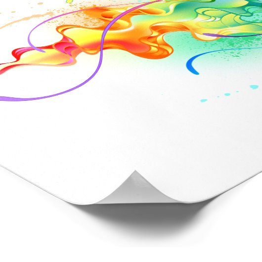 Kwal van de regenboog poster (Hoek)