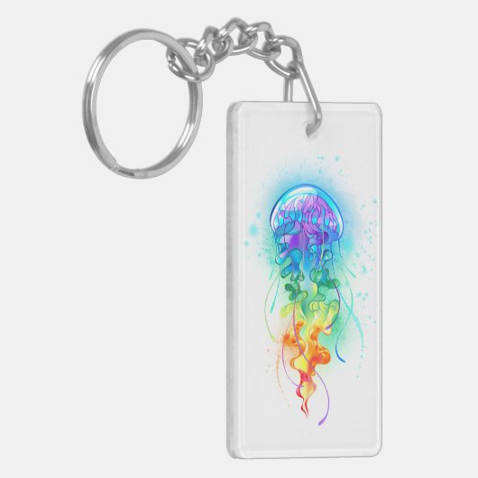 Kwal van de regenboog sleutelhanger (Voorkant Links)