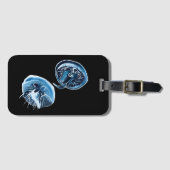 Kwal waterverf kunst bagagelabel (Voorkant (horizontaal))