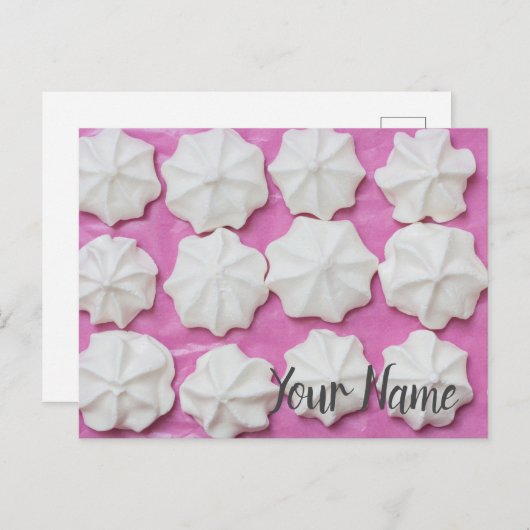 Kwalies op roze papieren cadeau briefkaart (Voorkant / Achterkant)