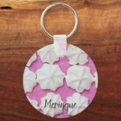 Kwalies op roze papieren cadeau sleutelhanger (Voorkant)