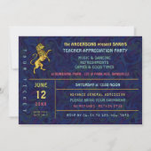 Kwalificatieband Retro 70s concertkaartenthema Kaart (Achterkant)