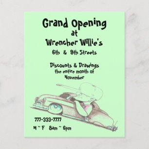 Kwalitatief glanzende flyers voor grote opening