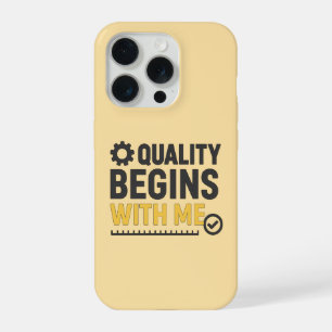 Kwaliteit Begint Bij Mij Positieve Werkcultuur iPhone 15 Pro Case