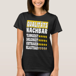 Kwaliteit buurman team geest vertrouwen eerlijkhei t-shirt
