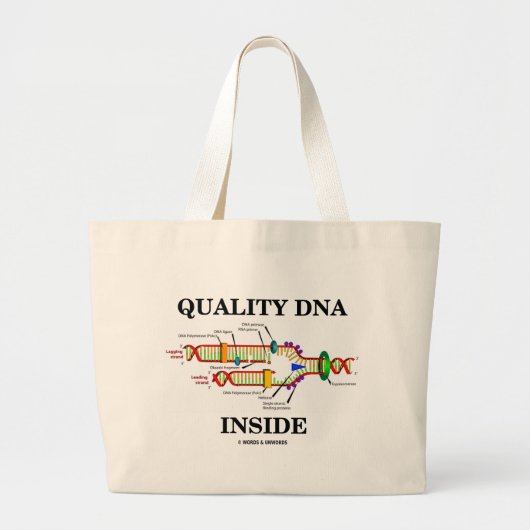 Kwaliteit DNA Inside (DNA-replicatie) Grote Tote Bag (Voorkant)