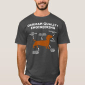 Kwaliteit Duitse Techniek Dachshund Lover Hond T-shirt (Voorkant)