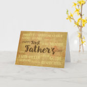 Kwaliteit eerste Vaderdag Kaart (Gele Bloem)