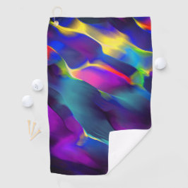 Kwaliteit en gekleurde reliëf, blauw overheerst golfhanddoek