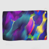 Kwaliteit en gekleurde reliëf, blauw overheerst golfhanddoek (Horizontaal)