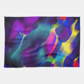 Kwaliteit en gekleurde reliëf, blauw overheerst theedoek (Horizontaal)