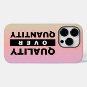 Kwaliteit Engineering Quote - Kwaliteit boven kwan Case-Mate iPhone Case (Achterkant (horizontaal))