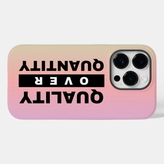 Kwaliteit Engineering Quote - Kwaliteit boven kwan Case-Mate iPhone Case (Achterkant (horizontaal))