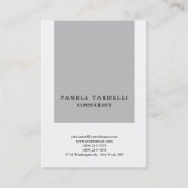 Kwaliteit grijs en wit, uniek, modern visitekaartje (Voorkant)