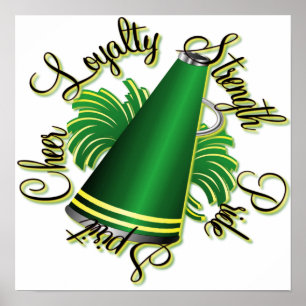 Kwaliteit groen en geel poster