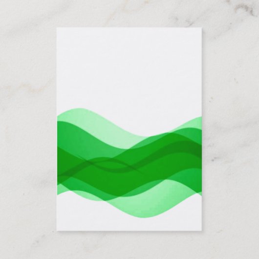 Kwaliteit Groene en Witte Unieke Moderne Patrooncu Visitekaartje (Achterkant)