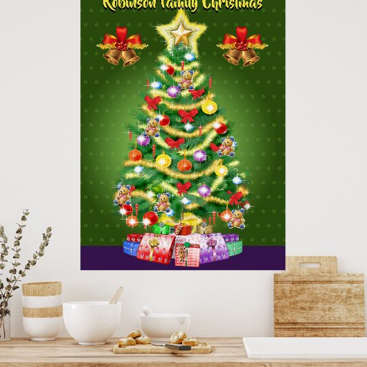 Kwaliteit, groot aangepast kerstboommodel, poster (Keuken)