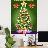 Kwaliteit, groot aangepast kerstboommodel, poster (Thuiskantoor)