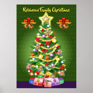 Kwaliteit, groot aangepast kerstboommodel, poster