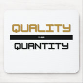 Kwaliteit/Hoeveelheid - mousepad Muismat (Voorkant)