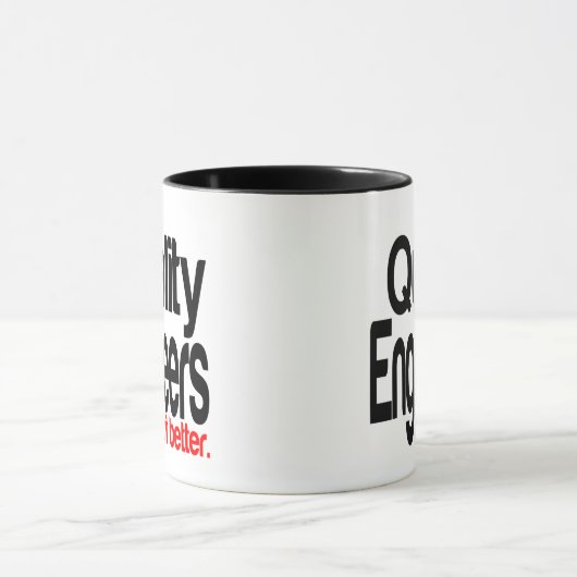 Kwaliteit ingenieurs doen het beter mok (Midden)