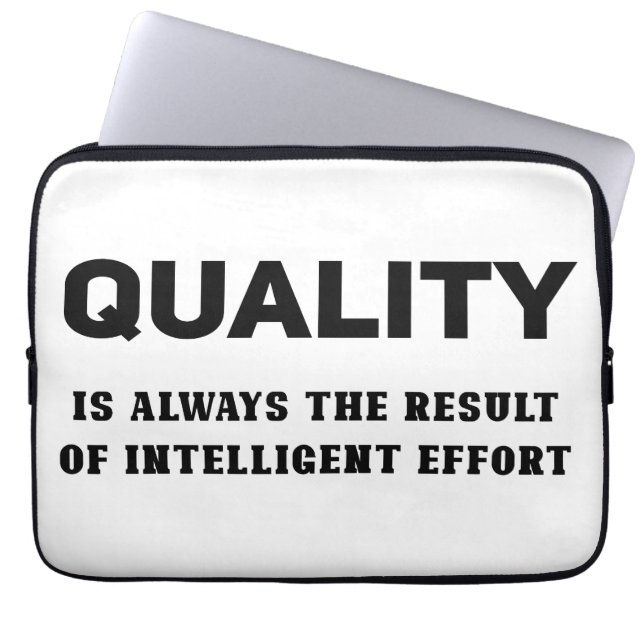 Kwaliteit is altijd het resultaat van intelligente laptop sleeve (Voorkant)