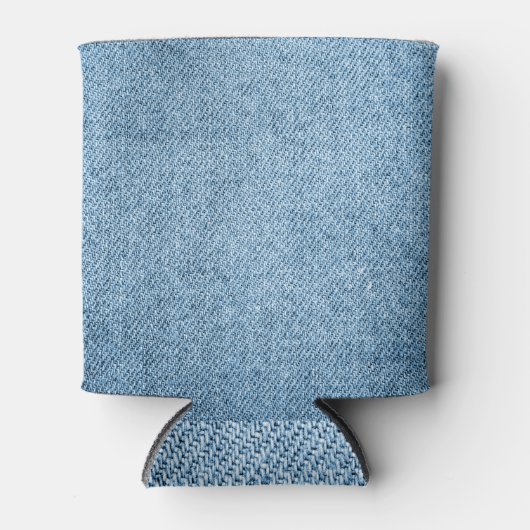 Kwaliteit Jeans: mooie naadloze textuur. Blikjeskoeler (Voorkant)