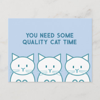 Kwaliteit Kat Tijd Briefkaart
