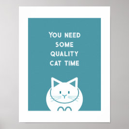 Kwaliteit Kat Tijd  Poster