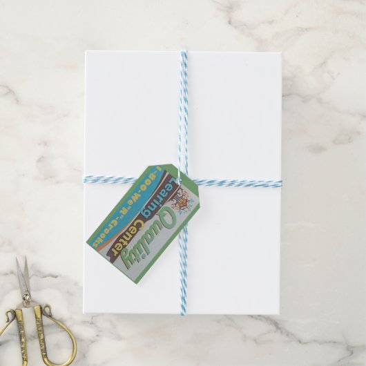 Kwaliteit Leercentrum Cadeaulabel (Met Touw)