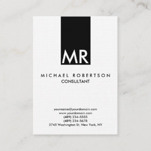 Kwaliteit Linnen Speciaal Monogram Uniek duidelijk Visitekaartje