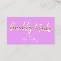 Kwaliteit Nails Script QR Code Logo Paars Roze