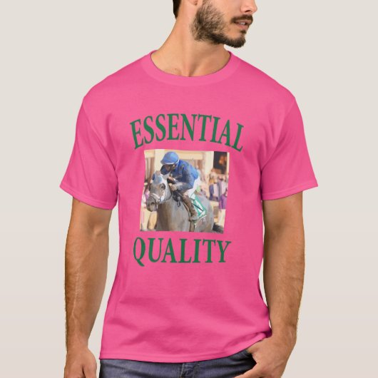 Kwaliteit Paardenrennen T-shirt (Voorkant)