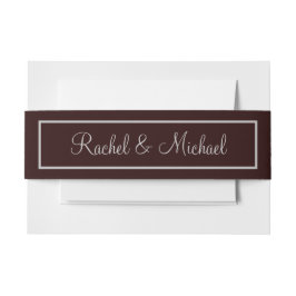 Kwaliteit Paars en grijs Uitnodigingen Wikkel