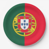 Kwaliteit Portugese vlag Papieren Bordje (Voorkant)