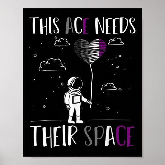 Kwaliteit Pride Funny Aual Pride Outer Space Ace A Poster (Voorkant)