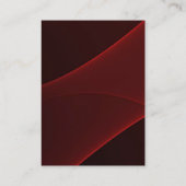 Kwaliteit rood bruin modern monogram uniek visitekaartje (Achterkant)