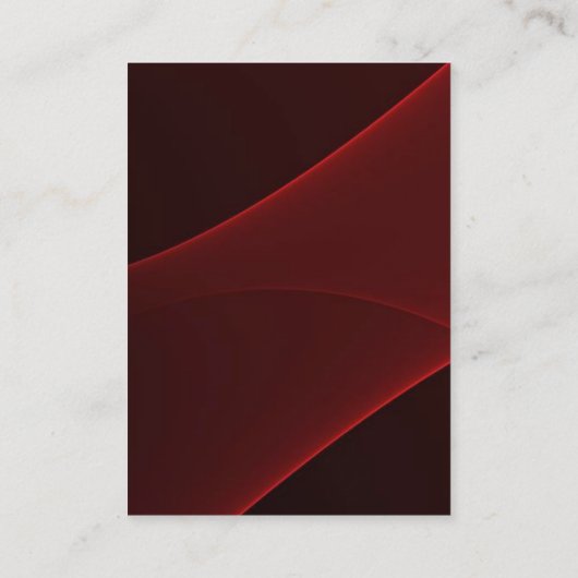 Kwaliteit rood bruin modern monogram uniek visitekaartje (Achterkant)