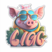 Kwaliteit Stickers binnen handbereik Varken Sticke (Voorkant)