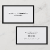 Kwaliteit Unieke Plain Zwarte Rand Wit Visitekaartje (Voorkant / Achterkant)