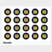Kwaliteit Urance Lab Wetenschapper Retro Lab Week Ronde Sticker (Vel)