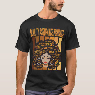 Kwaliteit Urance Manager Black History Month Trots T-shirt