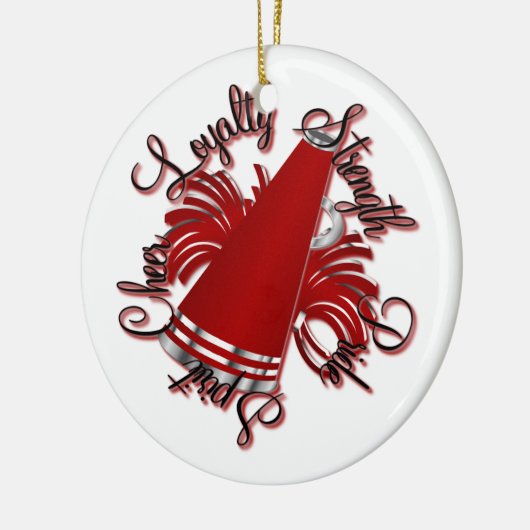 Kwaliteit van Cheer Red en Silver Photo Ornament (Links)