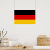 Kwaliteit van de Duitse vlag Poster (Keuken)