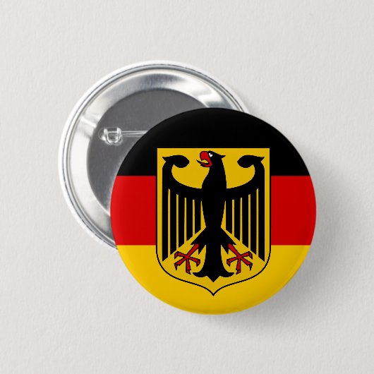 Kwaliteit van de Duitse vlag Ronde Button 5,7 Cm (Voorkant /achterkant)