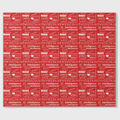 Kwaliteit van de goede arts/Rood Cadeaupapier (Vlak)