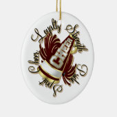 Kwaliteit van de kronkel en de Goud Eenzijdig Orna Keramisch Ornament (Rechts)