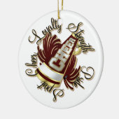 Kwaliteit van de kronkel en de Goud Eenzijdig Orna Keramisch Ornament (Links)