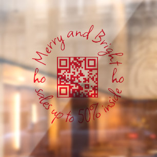 KWALITEIT VAN DE QR-Code EN KORTE VERKOOP TOT 50% Raamsticker