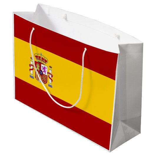 Kwaliteit van de Spaanse vlag Large Cadeautasje (Achterkant Gekanteld)